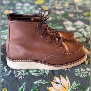 Red Wing 6" Classic Moccasin Boot | Mocha Legacy |Size 7.5
